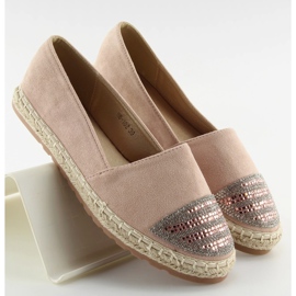 Alpargatas rosas para mujer H8-102 Champagne II-GAT rosado 2