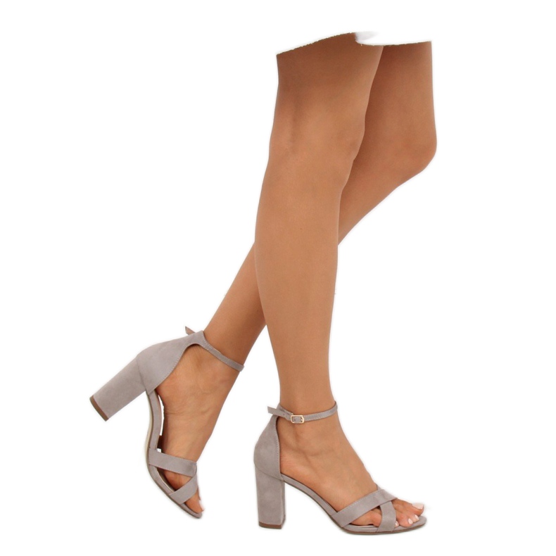 Sandalias sobre poste gris NF-40P Gris 1 Sandalias sobre poste gris NF-40P Gris 1