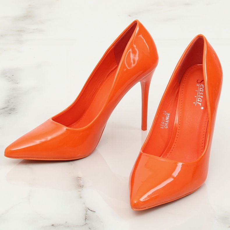 Naranja stilettos de mujer LE03P Orange II-GAT 1