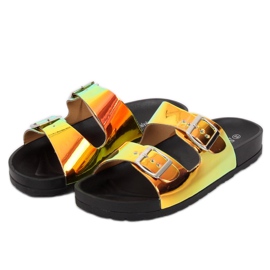 Black BG28P Pantuflas scholki negro petróleo 3