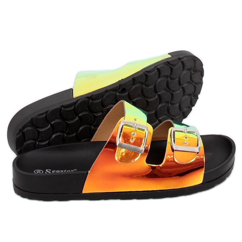 Black BG28P Pantuflas scholki negro petróleo 2 Black BG28P Pantuflas scholki negro petróleo 2