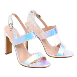 Sandalias en color petróleo NF-41P Silver gris 3