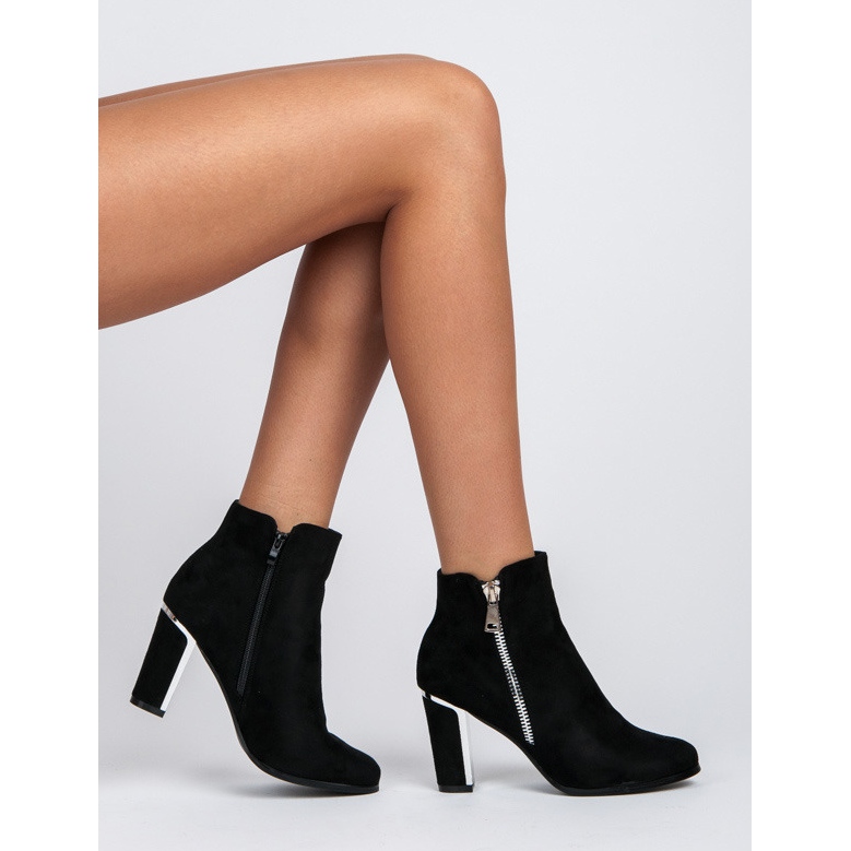 Ch. Creation Zapatos cómodos de tacón alto negro 2 Ch. Creation Zapatos cómodos de tacón alto negro 2