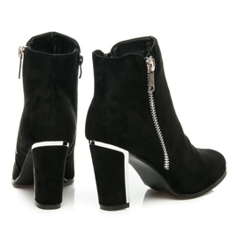 Ch. Creation Zapatos cómodos de tacón alto negro 5