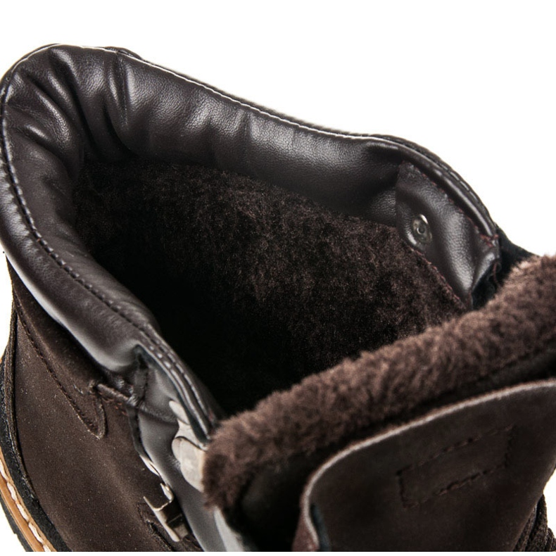 Haker Botas con cordones marrón 1