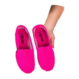 SHELOVET Slipons rosas clásicos rosado 3