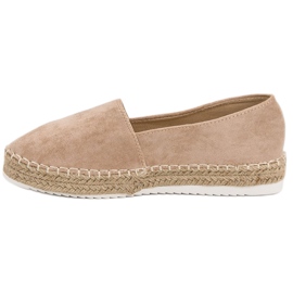 Small Swan Alpargatas de ante beige 6