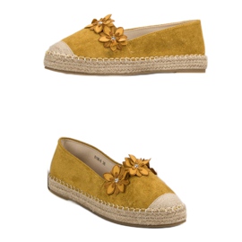 Alpargatas Con Flores amarillo 1