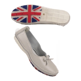 Bailarinas VINCEZA de piel calada gris 6
