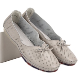 Bailarinas VINCEZA de piel calada gris 5