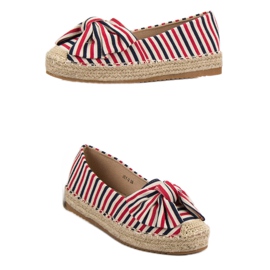 Alpargatas Rayas multicolor rojo 7