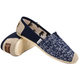 L. Day Slipons azules negro 5