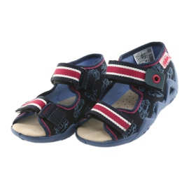 Sandalias befado calzado infantil 350P003 rojo azul marino 3
