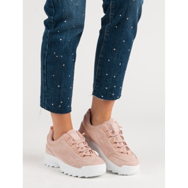 Zapatillas en la plataforma rosado 6