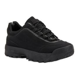 Zapatillas en la plataforma negro 3