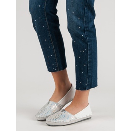Filippo Zapatillas slip-on de cuero blancas blanco 6