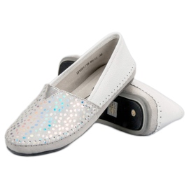 Filippo Zapatillas slip-on de cuero blancas blanco 4