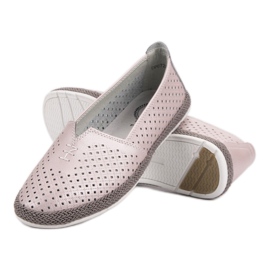 Zapatillas de piel sin cordones VINCEZA rosado 5