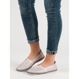 Zapatillas de piel sin cordones VINCEZA rosado 6