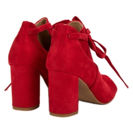 Vinceza Sandalias construidas en una barra rojo 4