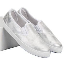 Slipons de plata gris 2