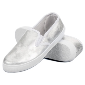 Slipons de plata gris 3