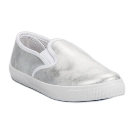 Slipons de plata gris 4