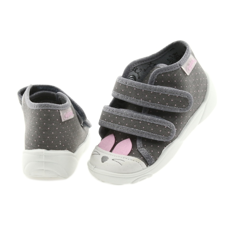 Calzado infantil befado 212P059 gris rosa 5
