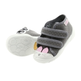 Calzado infantil befado 212P059 gris rosa 4