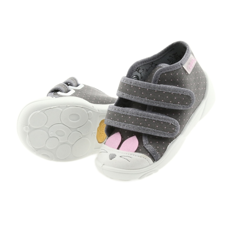 Calzado infantil befado 212P059 gris rosa 4
