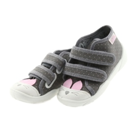 Calzado infantil befado 212P059 gris rosa 3