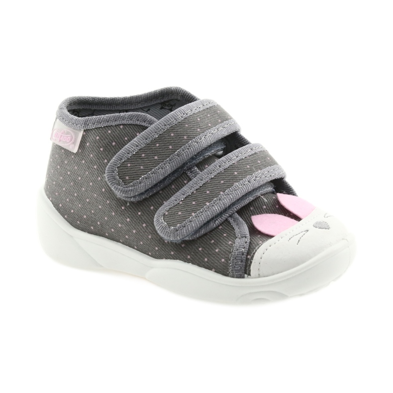 Calzado infantil befado 212P059 gris rosa 1