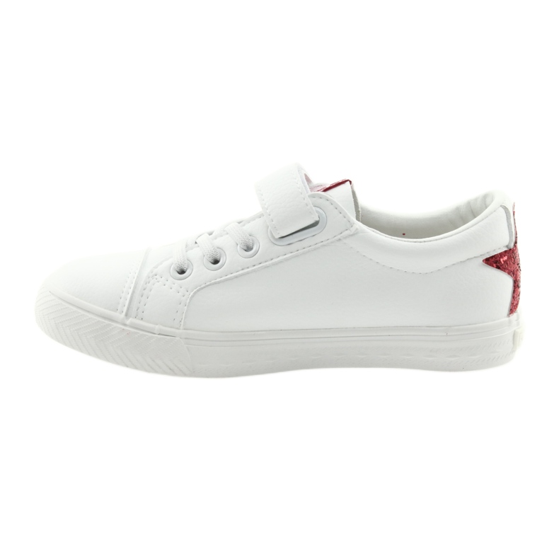 Zapatillas Big Star Velcro estrella 374102 blanco rojo 2