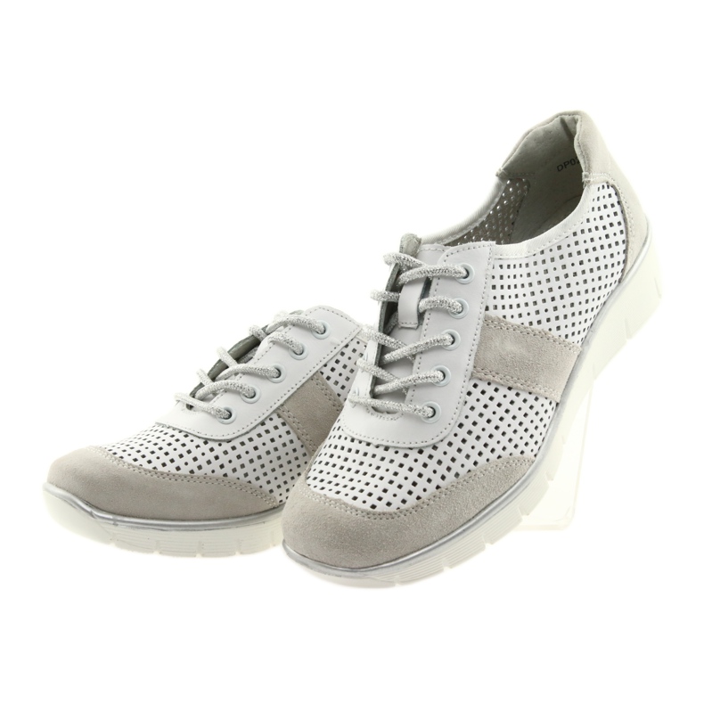 Zapatillas deportivas para mujer Filippo 028 blanco y gris 3