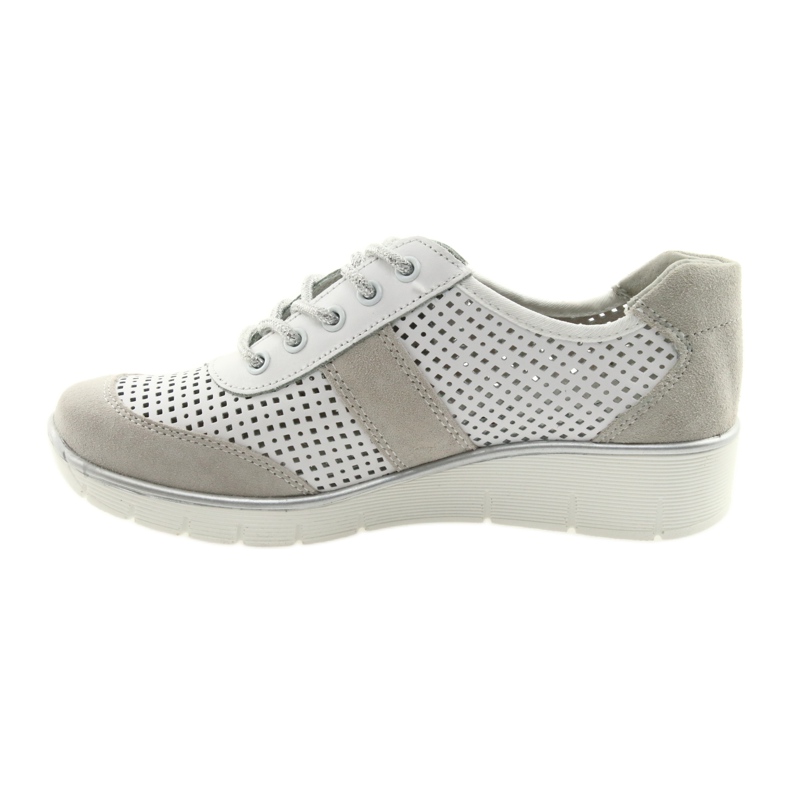 Zapatillas deportivas para mujer Filippo 028 blanco y gris 2