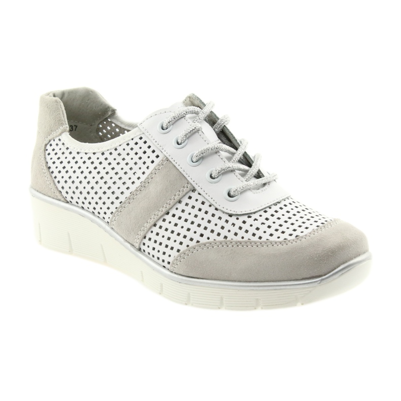 Zapatillas deportivas para mujer Filippo 028 blanco y gris 1