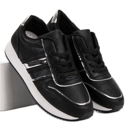 Cómodas zapatillas negras negro 6