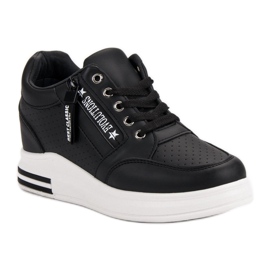 Zapatillas negras de moda negro 3