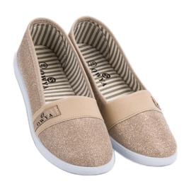 Slipons de oro dorado 5