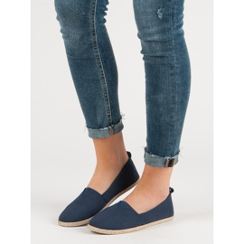 Zapatillas slip on azul marino 1