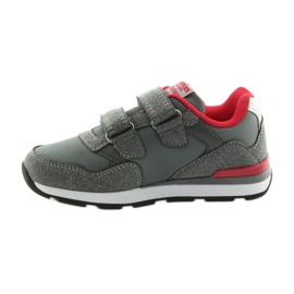 American Club Calzado deportivo con plantilla de cuero American BS08 gris rojo 2