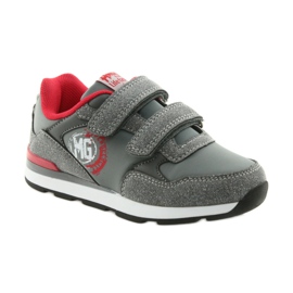 American Club Calzado deportivo con plantilla de cuero American BS08 gris rojo 1