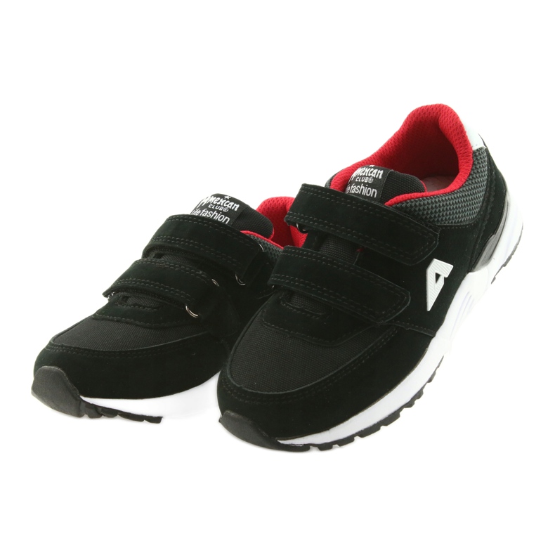 Plantilla de cuero negro American Club BS09 rojo 3