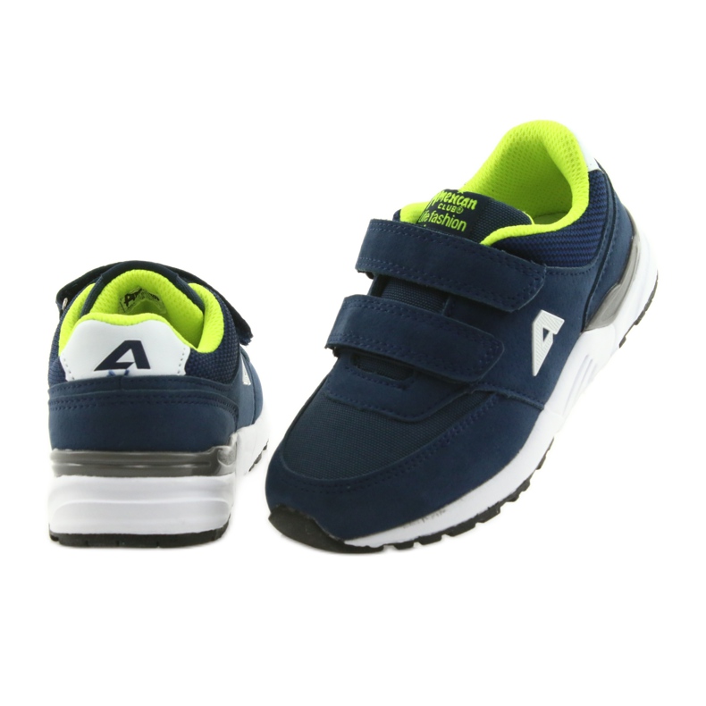 Plantilla de cuero azul marino American Club BS09 verde 4