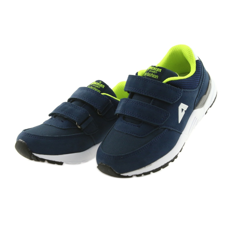 Plantilla de cuero azul marino American Club BS09 verde 3