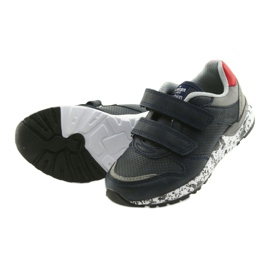 Calzado deportivo American Club, inserción de cuero BS11 05 gris rojo azul marino 5