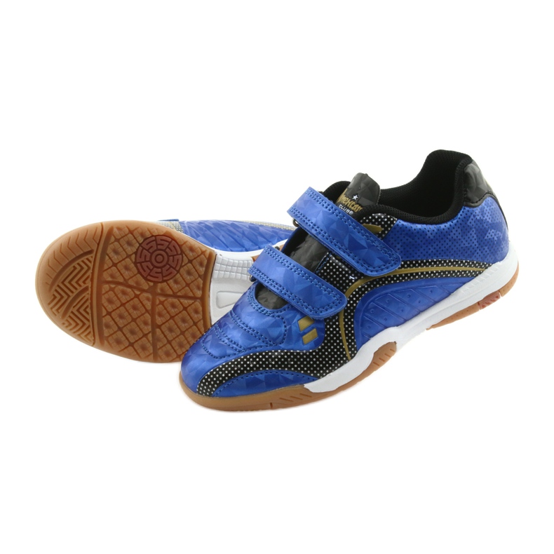 Pabellón deportivo cubierto American Club Royal negro azul amarillo 5