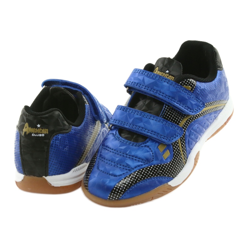 Pabellón deportivo cubierto American Club Royal negro azul amarillo 4