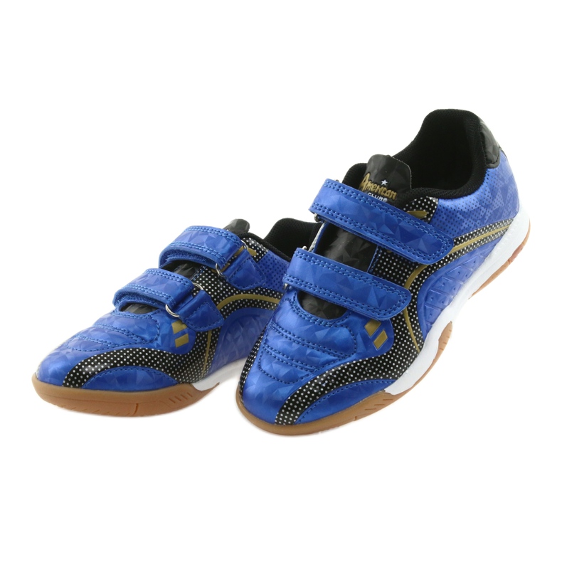 Pabellón deportivo cubierto American Club Royal negro azul amarillo 3