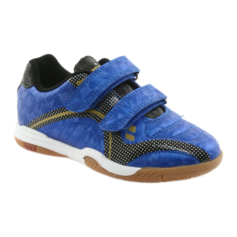 Pabellón deportivo cubierto American Club Royal negro azul amarillo 1